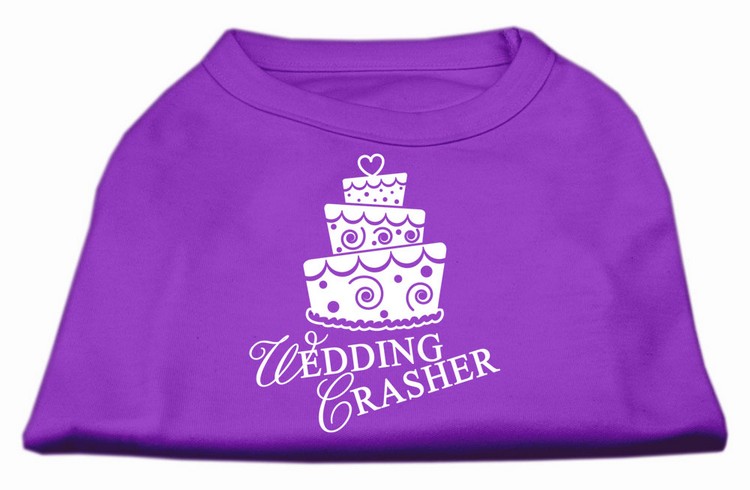 Wedding Crasher Screen Print Shirt Purple XS